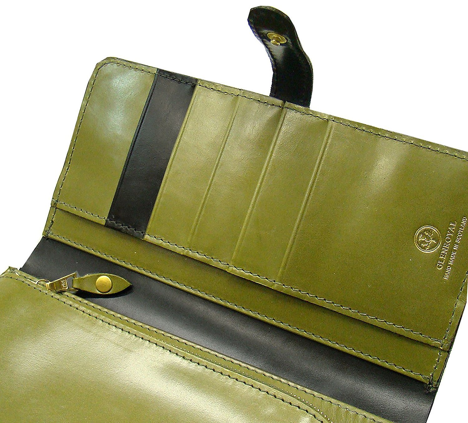 公式店舗 Glenroyal グレンロイヤル 03 6178 Round Long Purse カラー ラウンドファスナー小銭入れ付 ブライドルレザーロングウォレット 日本正規取扱店商品 B0718yp7d2 New Black Hunter Green New Black Hunter Green Studioweb Com