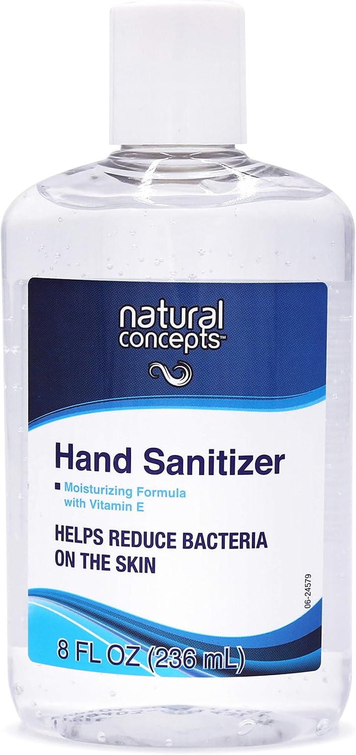 Natural Concepts Hand Sanitizer Gel, 65% Ethyl Alcohol with Vitamin E, Family Value 6 Pack of 8 oz. bottles, Protect Against Germs, Made in Canada: Health & Personal Care