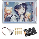 Waveshare 4-inch E Ink Spectra 6 (E6) Full Color E-Paper Display, Compatible with Raspberry Pi 4B/3B/Zero/Zero W/Zero 2W/Pico, Jetson Nano and RDK X3, with HAT+ Driver Board