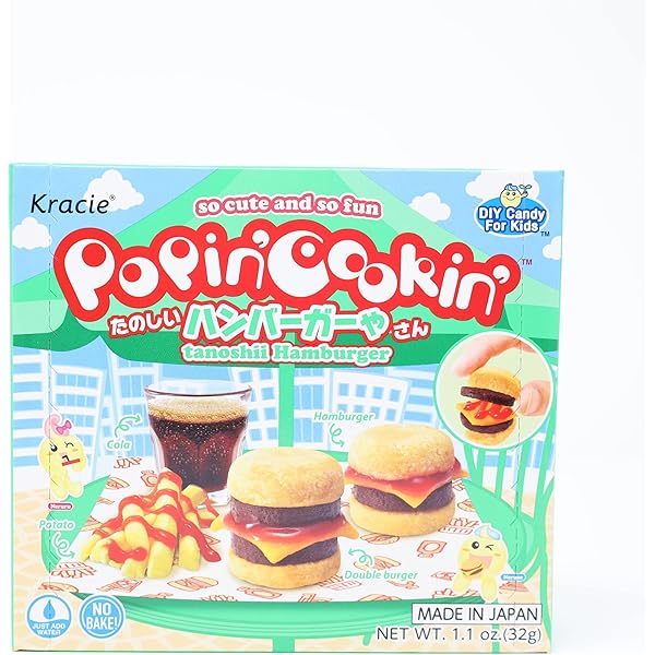 油彩『Burger Set』 Amazon.com : Kracie Popin Cookin Tanoshii Hamburger DIY