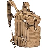 Koisgext Small 30L Assault Backpack Military Tactical Backpack Tactical Bag for Outdoor Hiking Camping Travel (Coyote)
