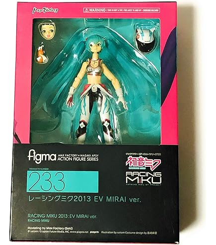 Amazon.com: Freeing Racing Miku 2014 (EV Mirai Version) Figma