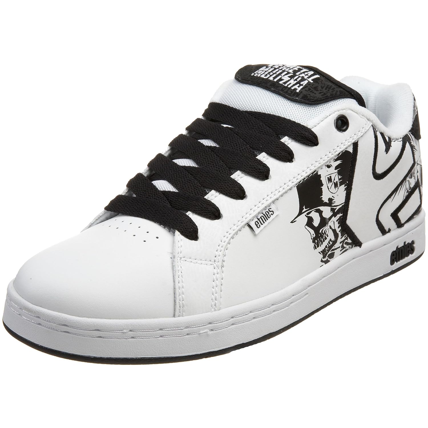 Etnies Men's Fader Skate Shoe,White/Black/Skulls,9 M US Amazon.in
