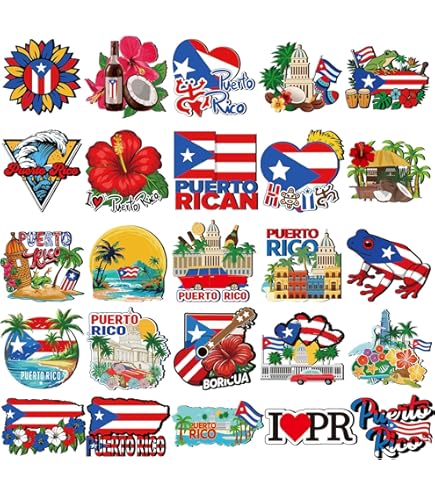 PUERTO RICO DRAPEAU flottant PUERTO RICAN drapeau 75 mm vinyle