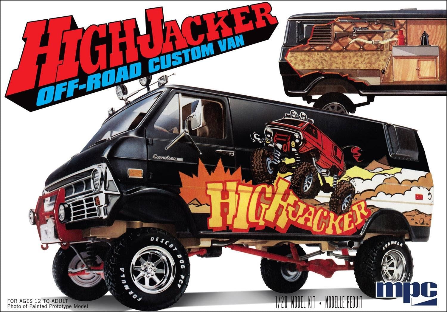 Amazon Mpc813 1 フォード バン オフロードカスタム ハイジャッカー プラモデル 通販