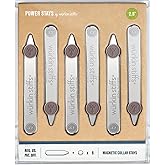 Würkin Stiffs Power Stays Magnetic Collar Stays|Power Stays with Storage Case | Metal Shirt Collar Stays for Men Clothing