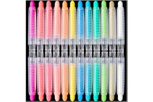 ZHBDMGK Sidewalk Chalk Set with Holder for Kids, 24Pcs Dust-free Washable Toddler Chalk in 12 Colors for Blackboard Drawing Writing Toys Gift Party Favors