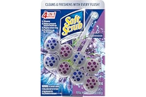 Soft Scrub 4-In-1 Rim Hanger Toilet Bowl Cleaner, Lavender, 2 Count
