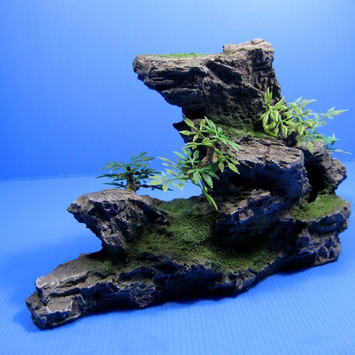 Mountain Aquarium Ornament tree Rock Cave stone HIDE Amazon.co.uk