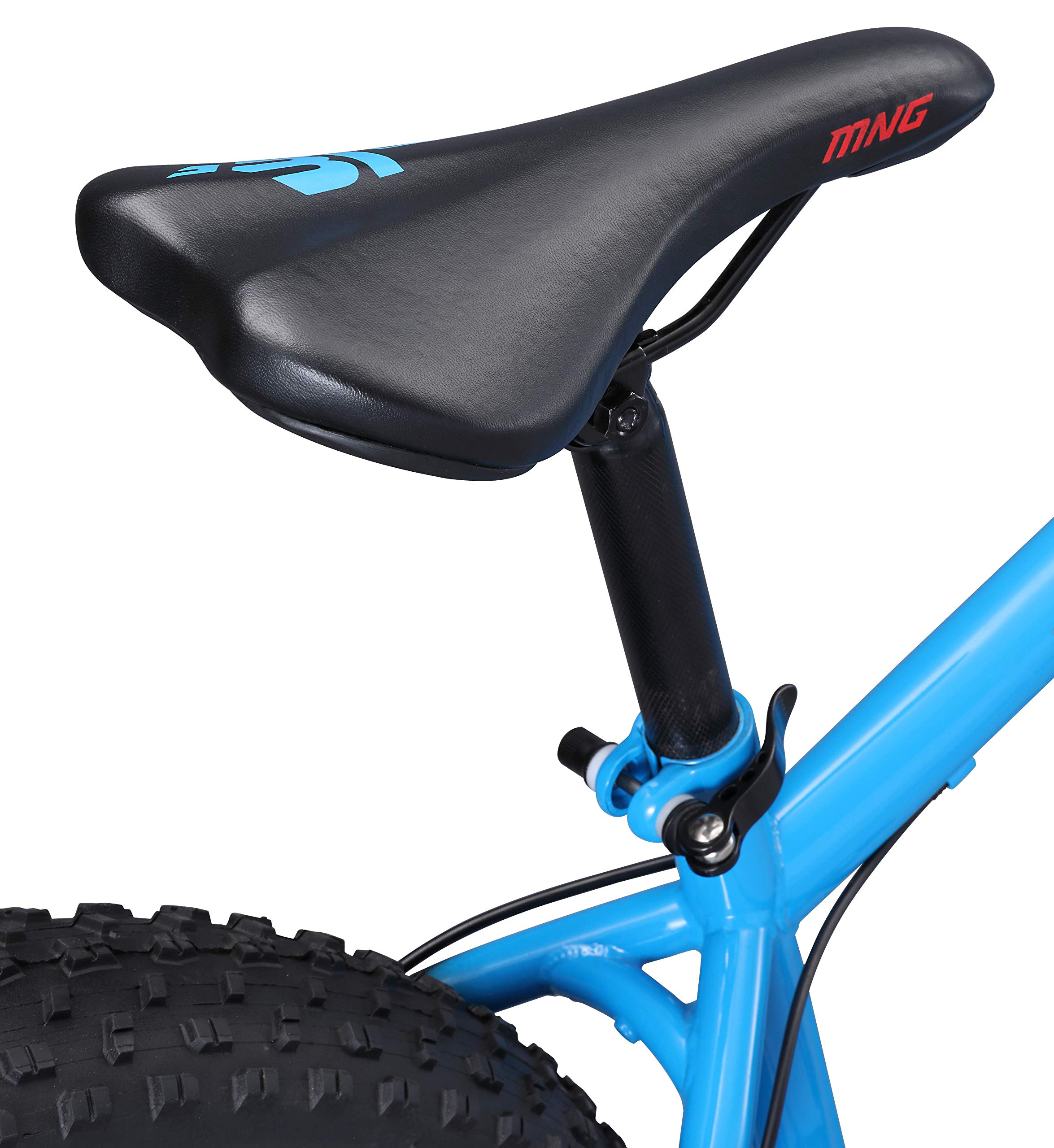 Mongoose Argus Trail or ST Fat Tire Mountain Bike, 20, 24 or 26 Inch Bike for Kids and Adults, 7 or 16 Speed, Aluminum or Steel Frame, Knobby Mountain Fat Tires, Mechanical Disc Brakes