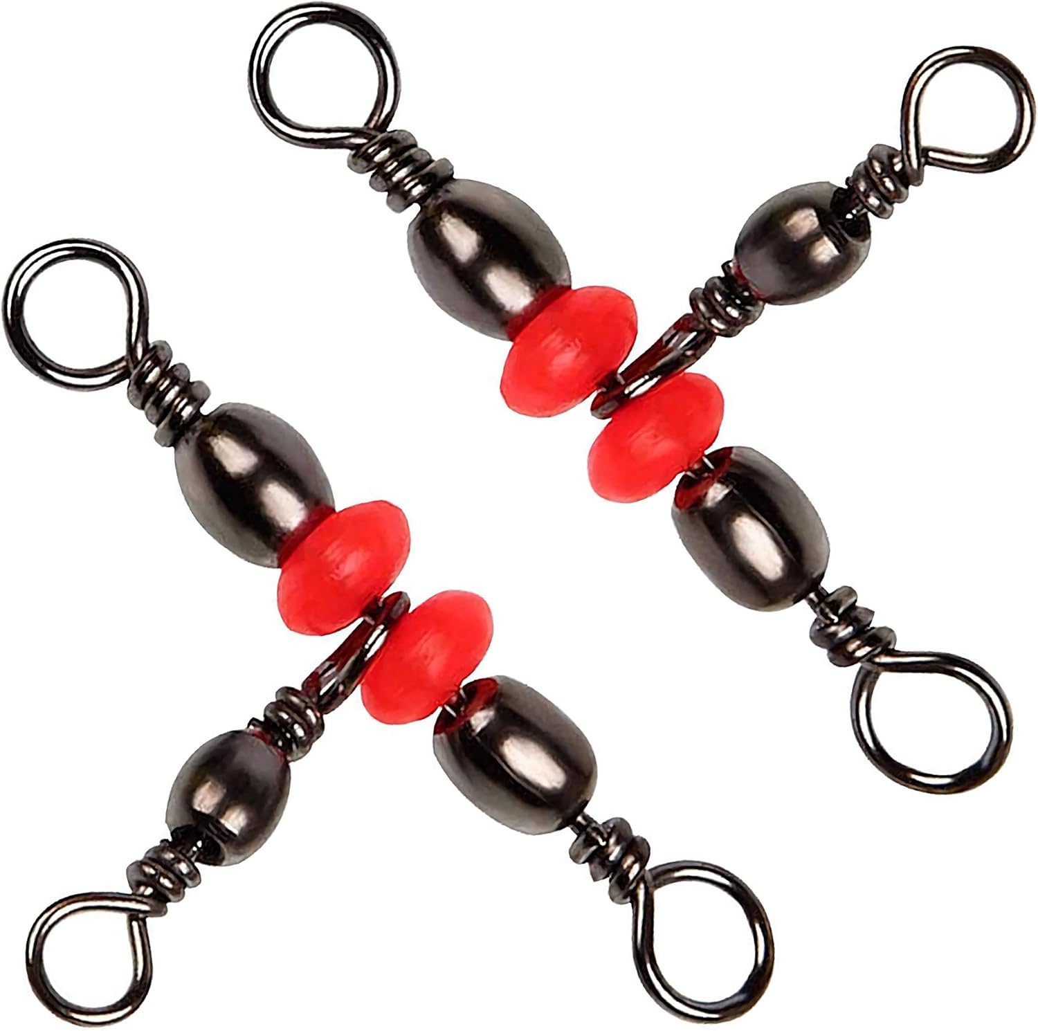 3 Way TTurn Barrel Swivels Fishing, 40pcs Brass Barrel Triple Swivel