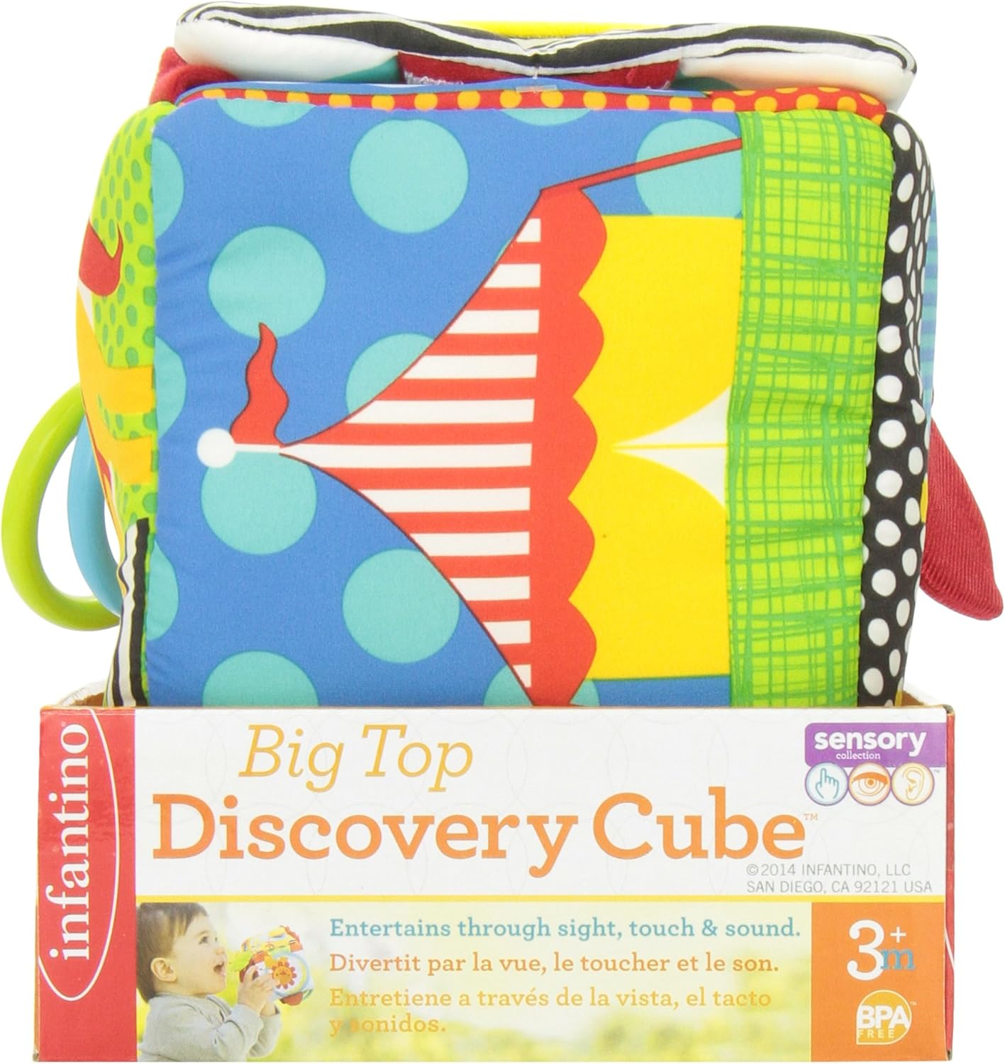 infantino big top discovery cube