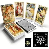 Pacify Tarot Cards for Beginners, Romantic Floral 78 Learning Tarot Deck | Beginner-Friendly Learning Fairy Tarot Deck Set with Guidebook, Daily Guidance, Intuitive Reading, Self Discovery