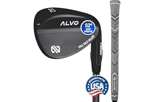 Alvo Golf Pro Full Face Golf Wedges for Men, 52/56/60 Degree - Right Hand CNC Milled Spin Wedges with Precision, Forgiveness - Pitching Wedge, Gap Wedge, Sand Wedge, Lob Wedge, wedge set - Set/Singles