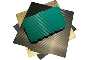 Shion.Kwoo Upgraded Smooth/Textured PET+PEI Sheet 265x250mm Dual-Sides Spring Steel Build Plate Magnetic Flexible Heated Bed for Anycubic Vyper Ankermake M5 3D Printer