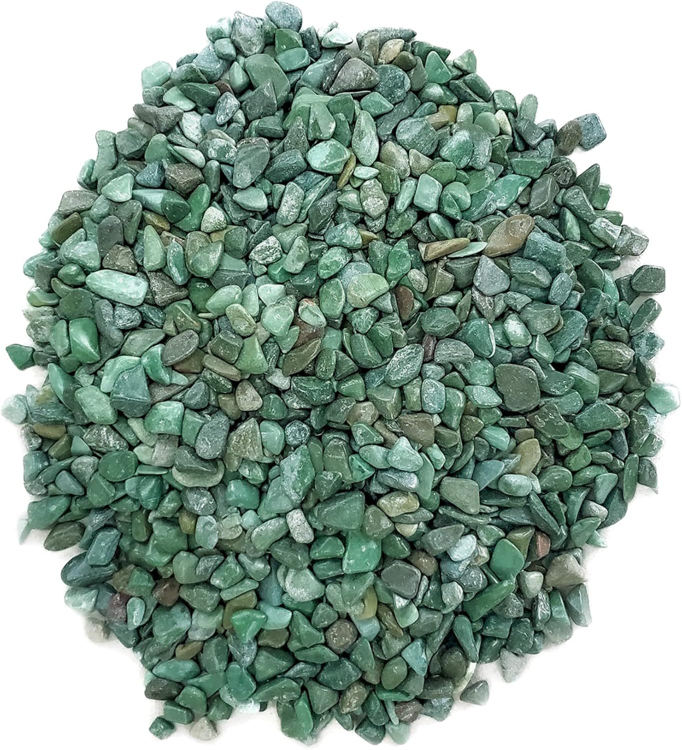 Hardscaping Materials - Polished Green Pebbles 10 Lb. ½” – 1” inch Rocks for Plants, Garden, Landscaping, Succulent, Fish Tank Gravel, Terrarium, Vase Filler, 100% Natural Green Pebbles, Indoor & Outdoor Decorative Stones