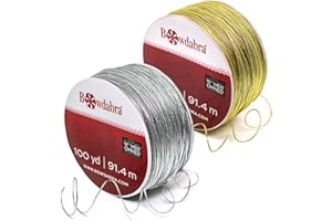 Morex Ribbon Bowdabra Combo, 600 feet, 300 feet Gold Wire and 300 feet Silver Wire
