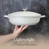 Nuovva Casserole Dishes with Lid 3.9L Non Stick Grey 28cm Induction view 8