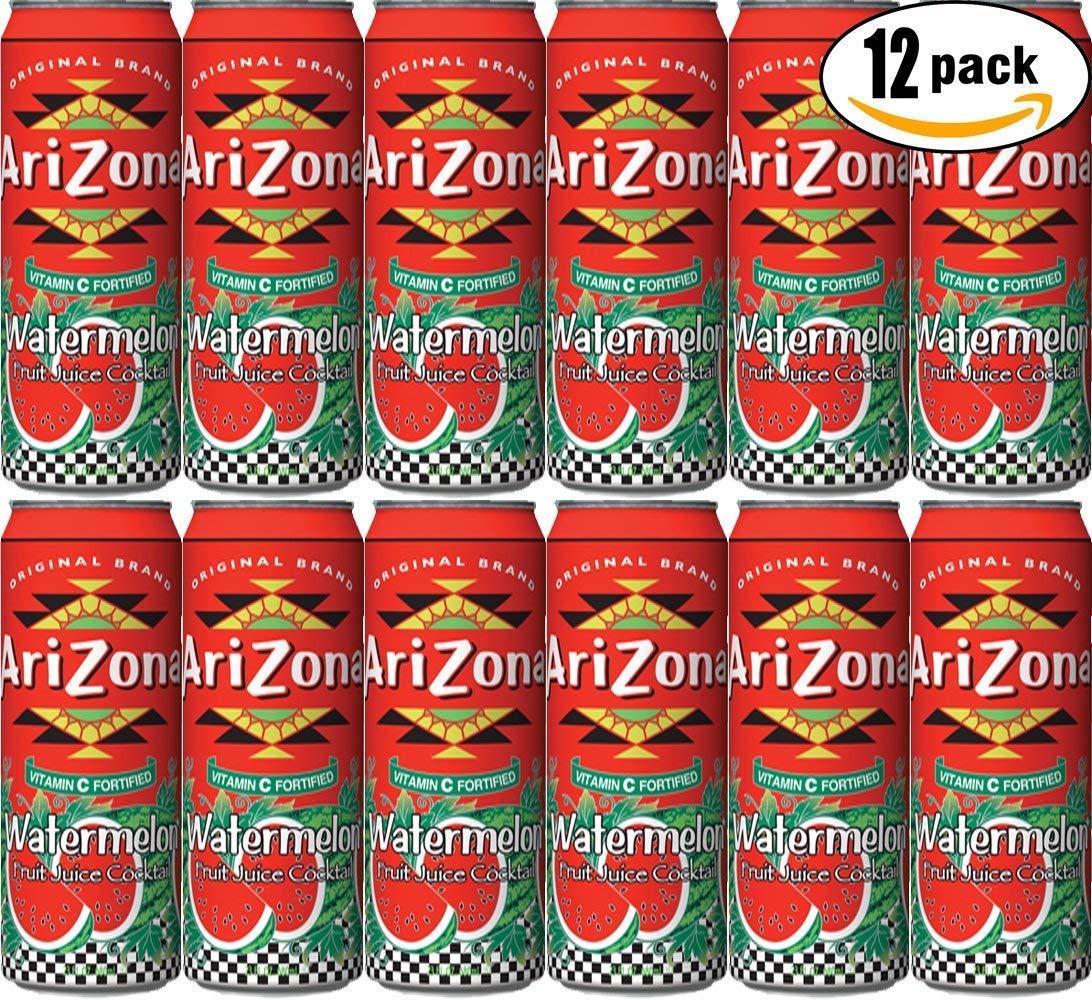 Amazon Com Arizona Watermelon 23 Ounces 12 Pack Grocery Gourmet Food