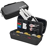 DURARANGE Golf Glove Holder Case with Glove Shaper - Portable Golf Accessories Organizer for Men & Women - Waterproof 900D Nylon, Large Capacity for Balls, Tees, Markers - Ideal Gift