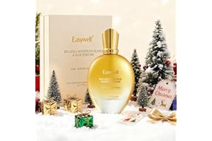 EASYWELL Hair Perfume for Women, Christmas Gift Birthday Gifts for Mom and girls, Leave In Conditioner Spray with Vitamin B5, Hair Care Fragrance, Hair Oil Mist, Lemo Marigold Blossom, 2.5 fl oz