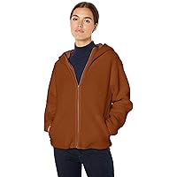 Amazon Brand - Daily Ritual Women's Teddy Bear Fleece Hooded Zip Jacket