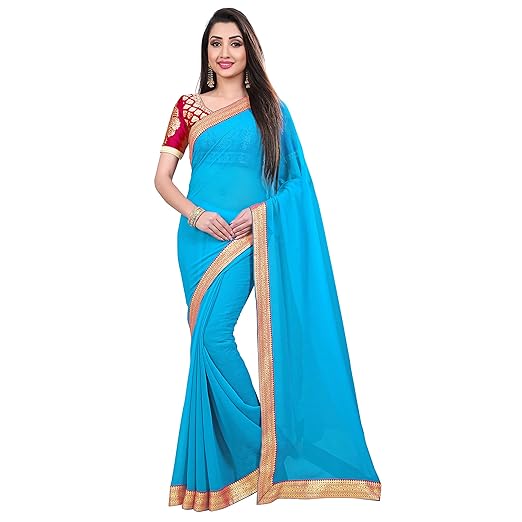Anand Sarees chiffon with Blouse Piece Saree