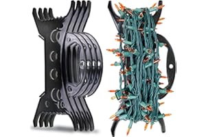 CXLHO 8Pack Christmas Light Storage Holder, All-Purpose Holiday Light Organizer, Black