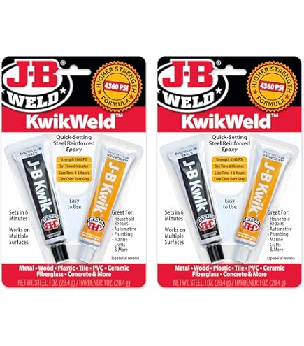 J-B Weld 8267-S SteelStik Steel Reinforced Epoxy Putty Stick - 2