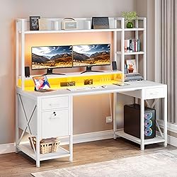 YITAHOME Computer Desk with Drawers & Power