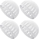 Boyiee Kufi Hat for Men Muslim Knit Kufi Cap Crochet Beanie Skull Beanie African Hat for Men Women