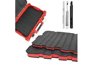 Foam Inserts Fits for Milwau-kee Packout 48-22-8424 Drawer Insert Organizer Box Inserts 2 pcs DIY Cut & Organize with Impact 