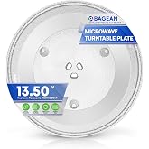Microwave Plate Replacement 13.5&rdquo; for F06015Q00AP Compatible with Panasonic Microwave Glass Plate - Oven Spinning Rotating Glass Turntable Dish Tray For Better Reheating and Cooking
