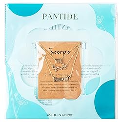 PANTIDE 3Pcs Scorpio Zodiac Layer Necklaces for
