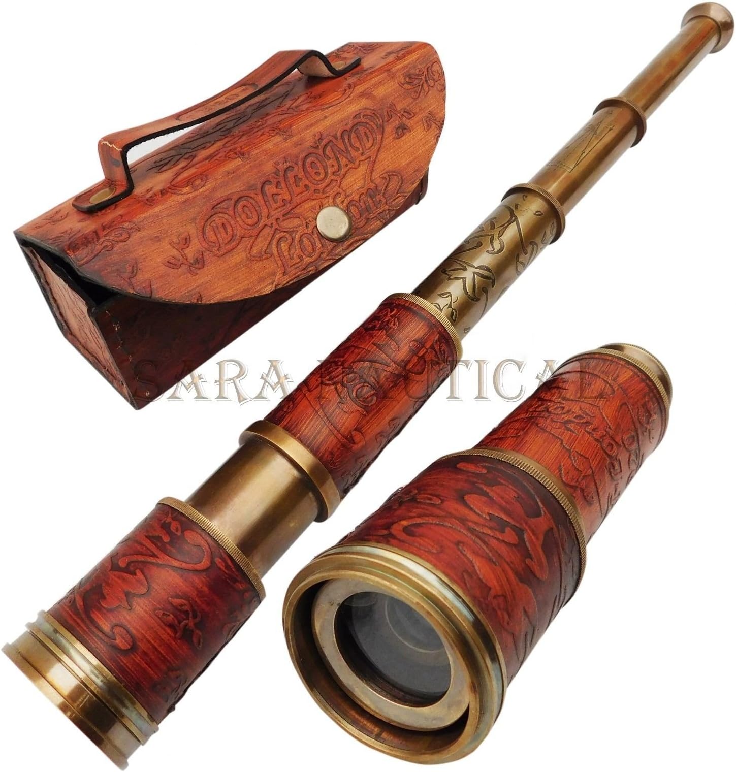 16'' Nautical Dollond London Telescope Antique Brass Marine Telescop Focal Point 1920