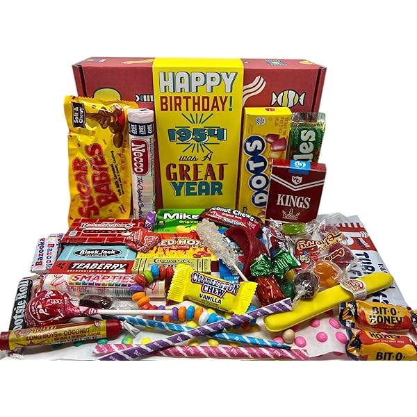 Amazon.com : RETRO CANDY YUM ~ 1964 61st Birthday Gift Box