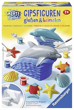 Ravensburger 28521 - Create & Paint Gipsfiguren 'Delfin'