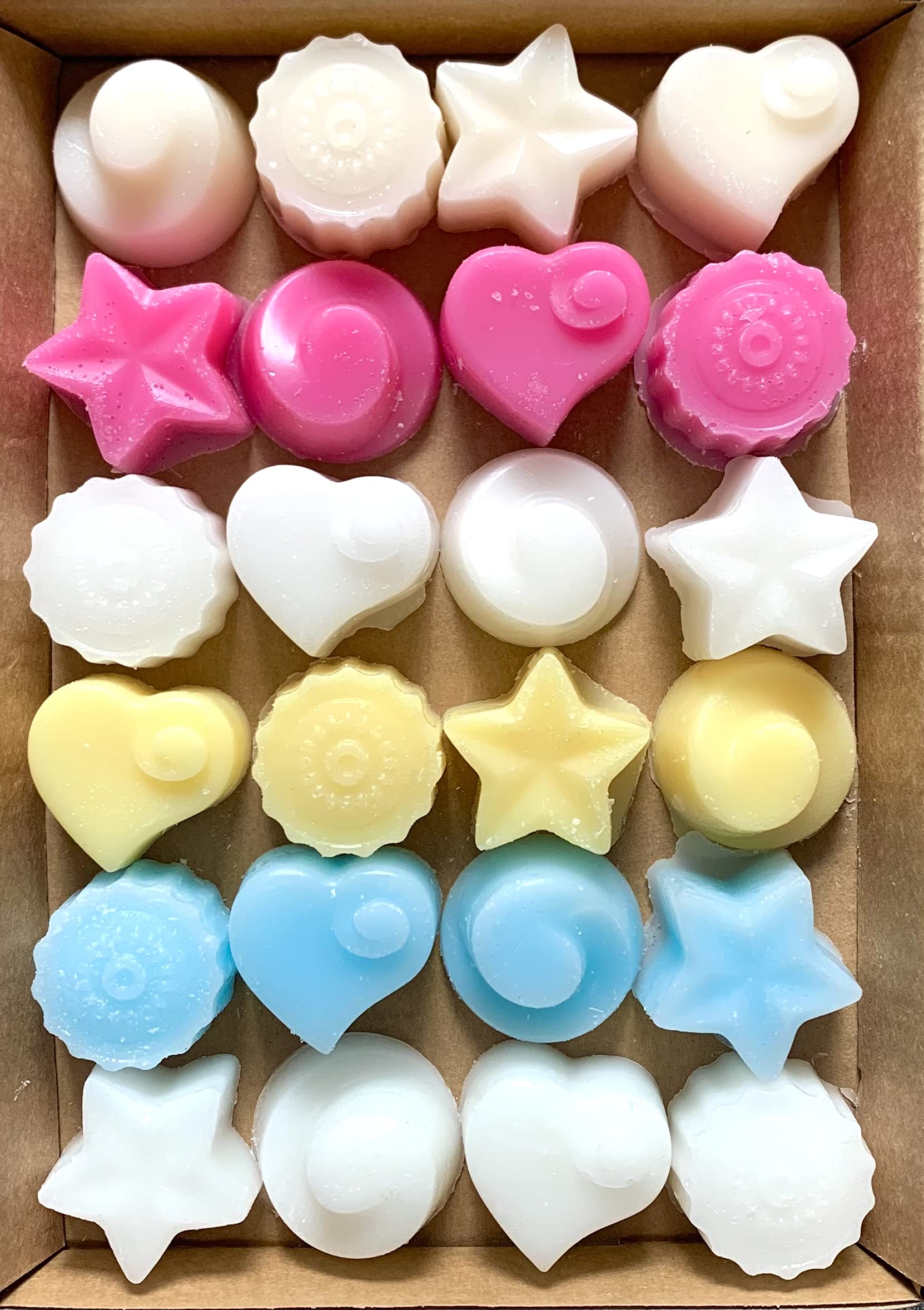 Gower Coast Crafts Handmade Premium Quality Highly Scented Wax Melts. 24 x 5g Melts in each pack (Classics)