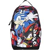 Bioworld Sonic The Hedgehog Sonic &amp; Shadow 18.5" Adult Black Backpack