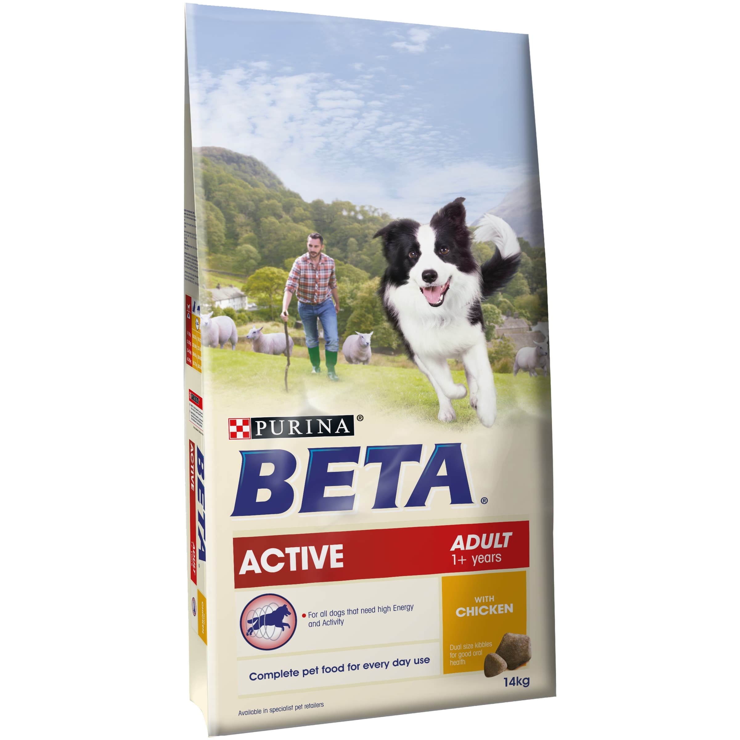 PURINA BETA Adult Dry Dog Food with Chicken 14 kg eBay