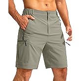 Pudolla Men's Hiking Cargo Shorts 9"/7"/11" Lightweight Outdoor Shorts for Men Trip Golf Camping Casual with 5 Zipper Pockets