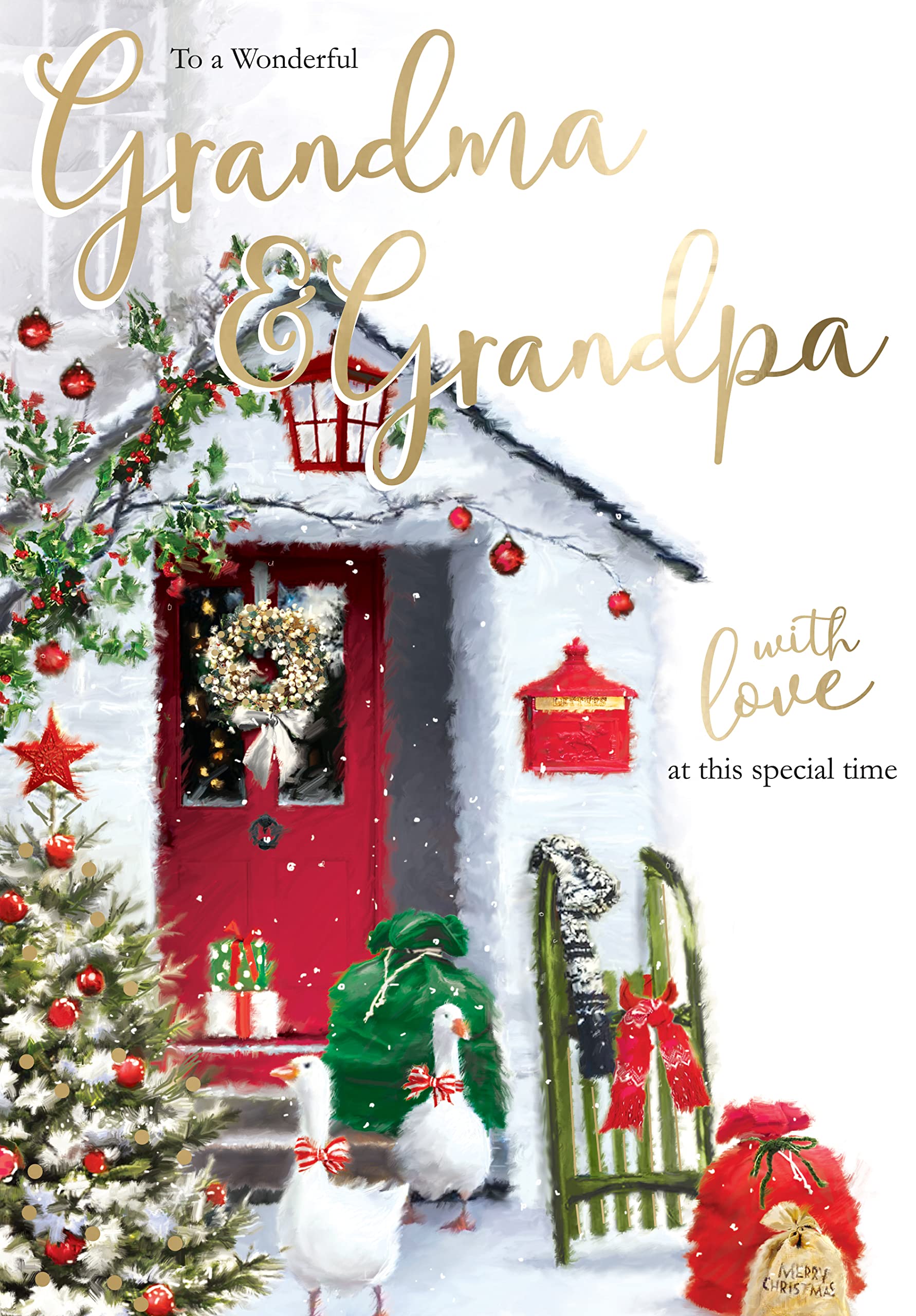 Grandma & Grandpa Singing Musical Christmas Card Xmas Sound Of Christmas Range XSING001