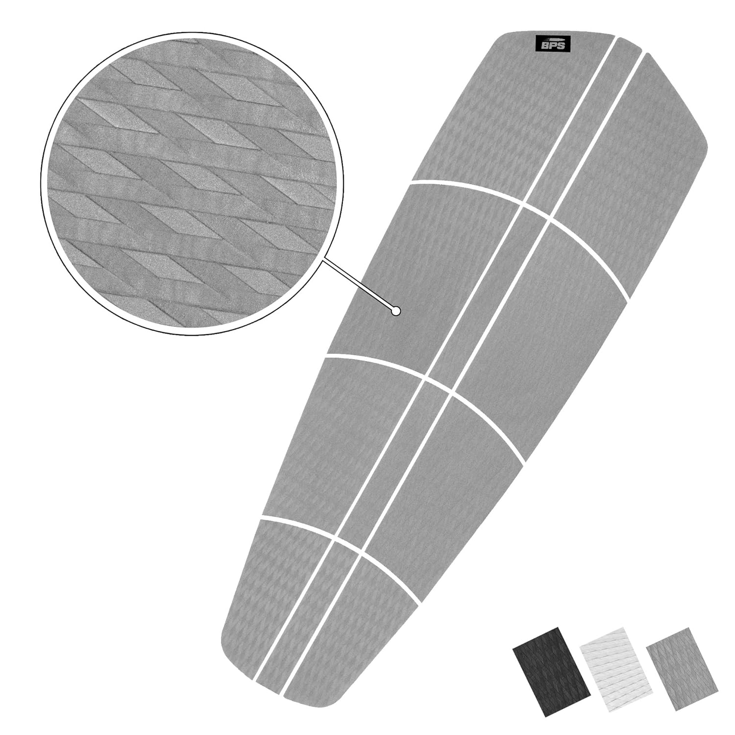 StandUp Paddleboarding BPS SUP Traction Pad Black, Grey, or White 12