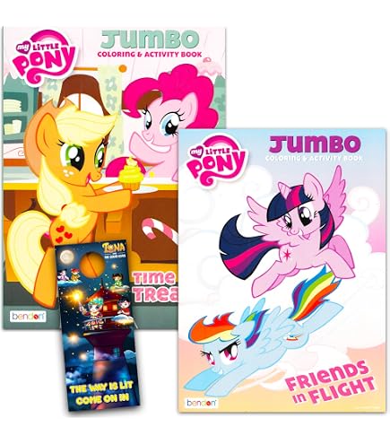 Bendon Coloring Books 48 Pages My Little Pony Color By Number Activity ...