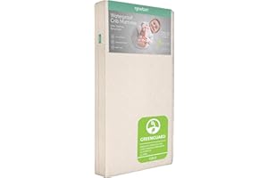 Newton Baby Waterproof Crib Mattress and Toddler Bed - Ultra-Breathable to Minimize Suffocation Risk, Washable Core & Cover, 2-Stage, Plush 5.5" Thick - Sandstone
