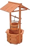 Amazon.com : Shine Company Decorative Wishing Well, Natural : Planters