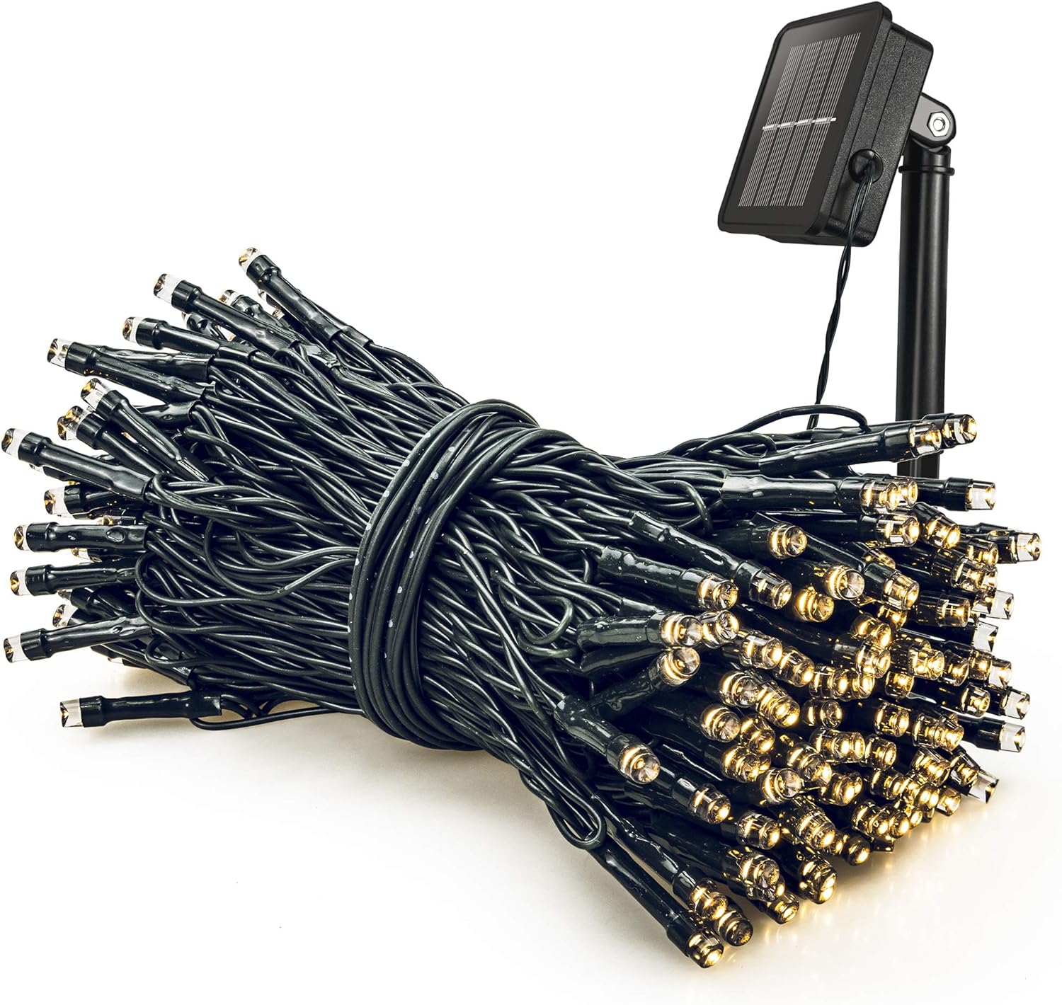 woohaha Solar Christmas Lights,1PACK 72ft 200 LED 8 Modes Outdoor Christmas String Lights, Waterproof Solar Fairy Lights for Christmas Tree, Fence, Holiday, Party, Balcony Decor(200L-Warm White)