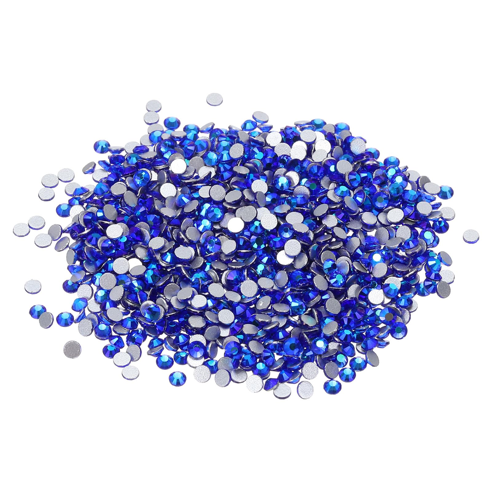 PATIKIL SS8/1440Pcs Glass Diamante Rhinestone, Man Made Gems, AB Blue