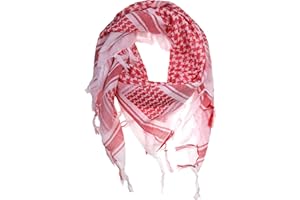 VIVIAN & VINCENT Shemagh Tactical Desert Scarf Keffiyeh Cotton Scarf Wrap for Men And Women