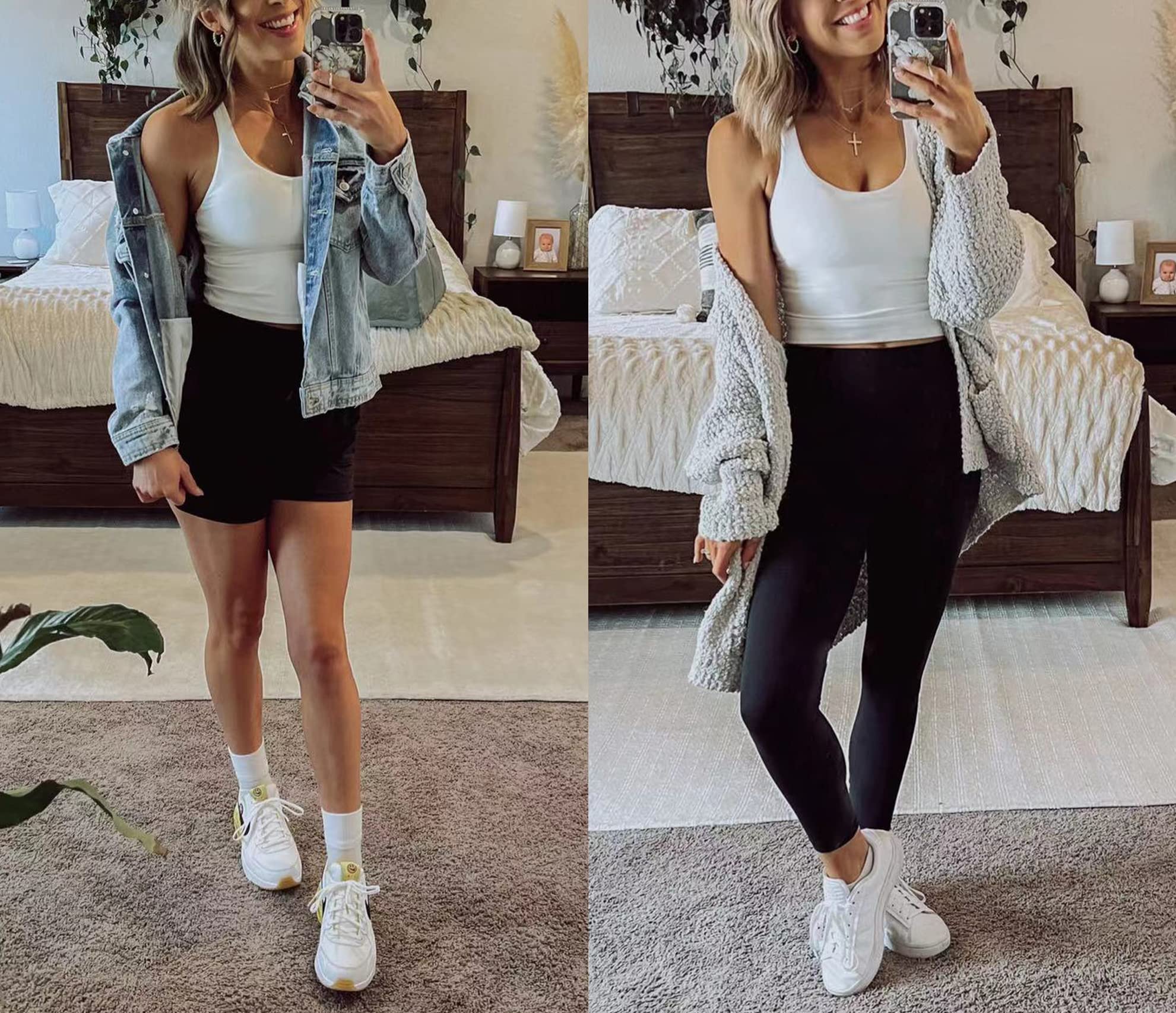 HeyNuts Longline Zeal Bras Medium Impact Wirefree Sports Bras Workout Tank Tops with Removable Pads, A-D Cups